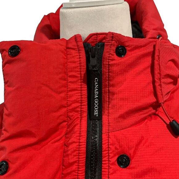 Canada Goose Allston Red Packable Hooded Puffer Jacket XS Mid Length Coat - Picture 4 of 13
